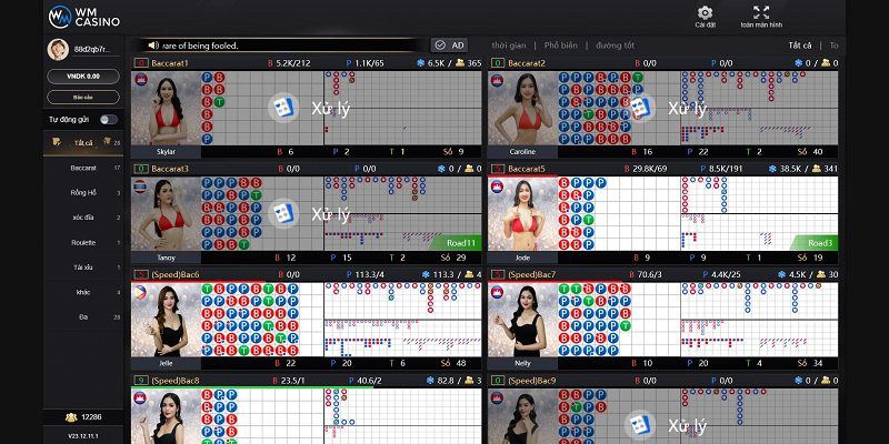 Sảnh cược WM tại Casino 8Day
